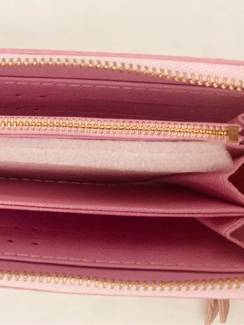 Designer LV DUPE Blush Embossed Monogram Zippy Wallet - Picture 7 of 7